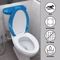 thumbnail image 3 of HELLHERO Hibiscus Flower Pattern Elastic Bottom Toilet Cover Adjustable Universal Stays in Place Toilet Seat Lid Cover Set Soft Hotel Easy Care 17"x21", 3 of 8