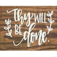 thumbnail image 2 of Imperfect Dust 14x12 White Modern Wood Framed Museum Art Print Titled - Thy Will Be Done., 2 of 4