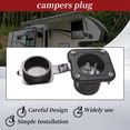 thumbnail image 3 of Flanged Inlet ETL 15 Amp RV Plug Receptacle Block Heater Bumper Plug with Waterproof Cover NEMA 5-15 Male Wall US Plug, 3 of 8