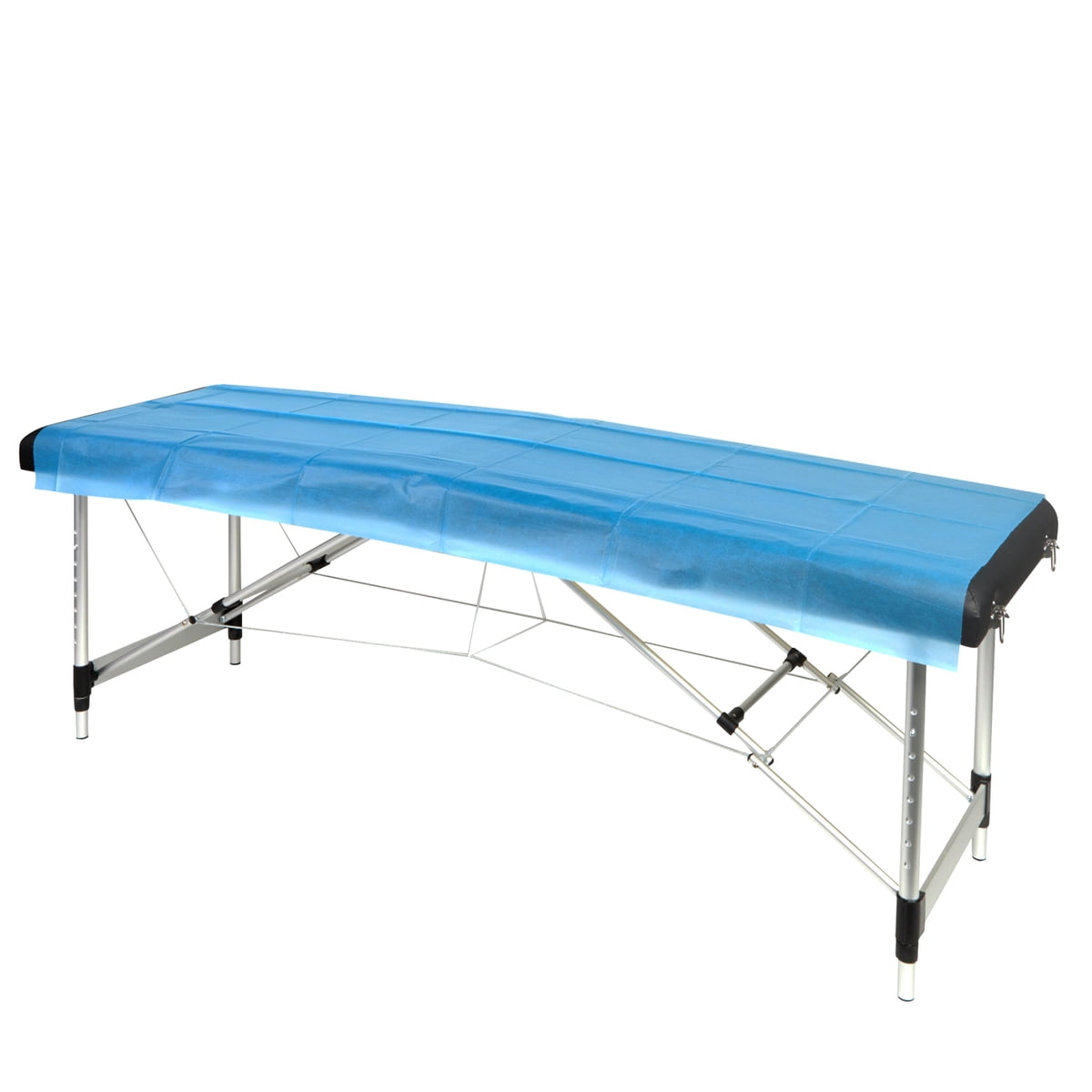 25 Sheets Blue Waterproof Disposable Massage Table Covers for Spa Bed, Tattoo Salon Chiropractor Chair Supplies, 31 x 78 in