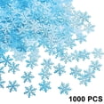thumbnail image 1 of 1000 Uds adornos de copo de nieve con purpurina decoraciones colgantes de Navidad, 1 of 5