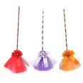 thumbnail image 1 of 3PCS Halloween Witch Broom Gauze Plastic Witch Broomstick Kids Broom Props, 1 of 2