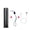 Black 1pcs, variant on 1/2PCS Mini Led Flashlight Q5 Zoom Focus Torch Lamp 400LM Built In Battery Waterproof Lamp Outdoor Camping Fishing Flashlight