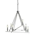 thumbnail image 5 of Golden Lighting Garvin 6-Light Chandelier in Chrome, 5 of 6