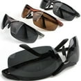 thumbnail image 3 of Anvazise Men's Cool Fashion Police Metal Frame Polarized Sunglasses Driving Glasses Grey, 3 of 13