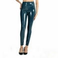 thumbnail image 6 of BJUTIR Leggings For Women Latex Coated Mirror High Elastic Leggings High Waisted Latex Bright Leather Pants, 6 of 8