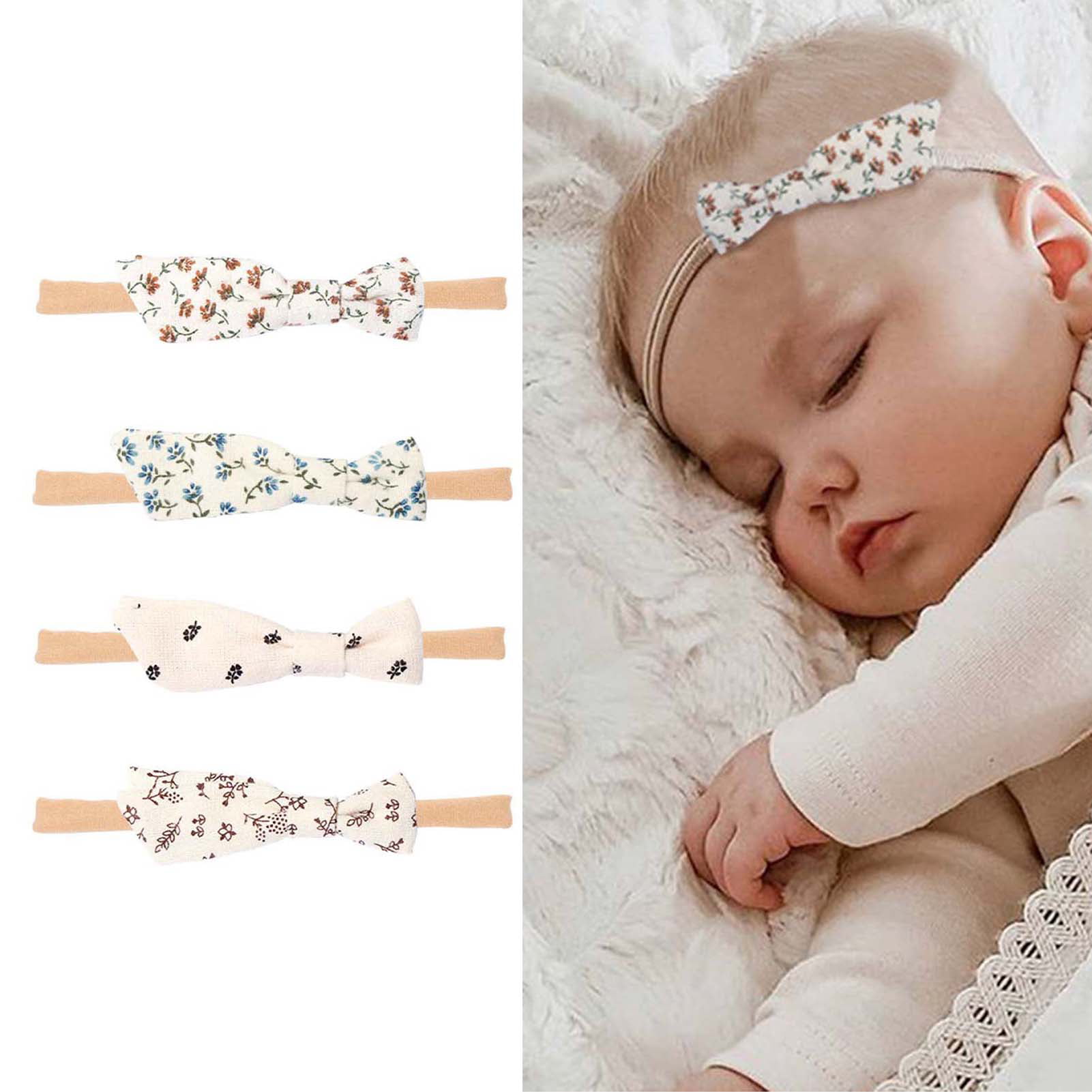 Mchoice Baby Knitting Infant Kids Girl Bowknot Hairband Phtography Props 