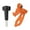 Orange#ff6600, variant on 180°Tiltable Camera Flexible Mount Clip Heavy Duty AntiSlip Design for Sport on Bikes Surfboards Poles