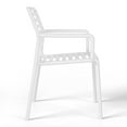 thumbnail image 6 of WestinTrends Playa Outdoor Stackable Polypropylene Plastic Resin Dining Armchairs (Set of 4), White, 6 of 14