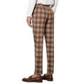 thumbnail image 3 of INSPIRE CHIC Men's Plaid Pants Casual Slim Fit Flat Front Check Dress Trousers, 3 of 6