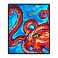 thumbnail image 1 of RYLABLUE Octopus Blanket Fleece Throw Blanket for Sofa or Bed 58x80 inches, 1 of 3