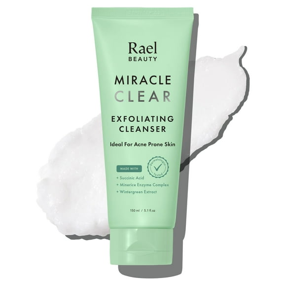 Limpiador exfoliante transparente Rael Miracle Face Wash 150 ml