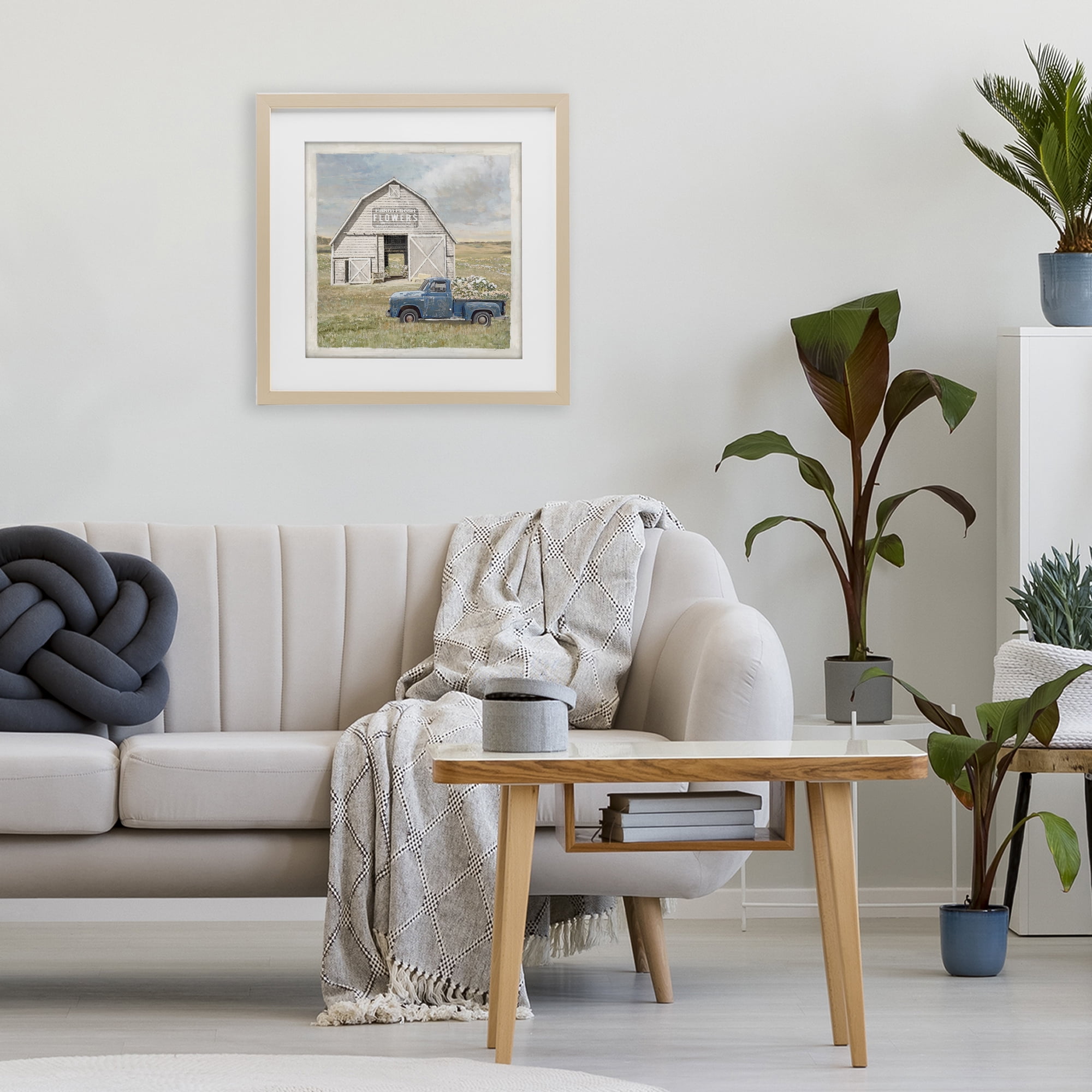 Stupell Industries Rustic Flower Barn Birch Framed Print Under Glass, design by Amber Sterling