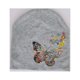 thumbnail image 1 of Gorro con pompón para bebé y niño, gorro con estampado floral de mariposa para recién nacido, a la moda, 1 of 4