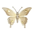 thumbnail image 2 of Clearance Under $2 Christmas Butterfly Ornament, 3D Glitter Gem Hanging Decor, 1PC, 16.5x12.5cm, Tree Wreath Window, Gold (A), 2 of 5