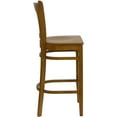 thumbnail image 4 of Emma + Oliver Vertical Slat Back Cherry Wood Barstool, 4 of 6