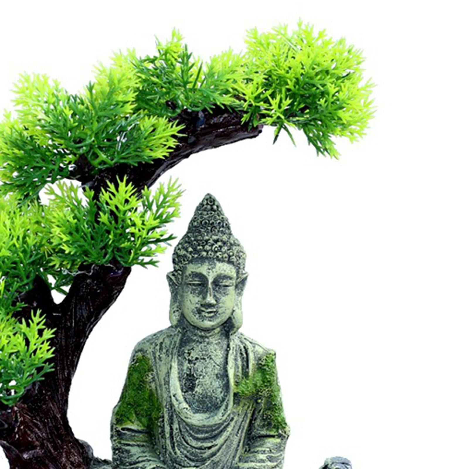 Fish Tank Decorations Aquarium Decoration Medium-Sized Ornaments Accessories Fish Hides Buddha Statue Home Desktop Decoration Ornaments , A 18x10x23cm