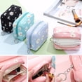 thumbnail image 5 of Cotton Portable Waterproof Coin Purse Fabric Organizer Pouch Sanitary Napkin Storage Bag Napkin Pad Tampon Bag Cosmetic Bag Hygiene Pad Storage PINK, 5 of 8