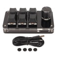 thumbnail image 2 of DIY Programmable Keyboard,6 Key Mini Keypad PC Keypadwith Knob USB Mini Key Keypad Striking Appearance, 2 of 14