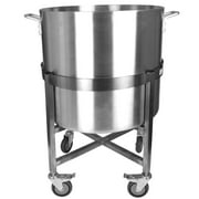 Vollum Stock Pot Dolly Soup Pot Cart Stainless Steel 26-3/4 Inch Diameter x 24 Inch High