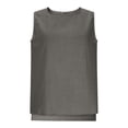 thumbnail image 4 of LVHAOGJOB Débardeurs d'Été Unis pour Femmes Col Rond Sans Manches Coupe Ample Chemises pour Femmes, 4 of 7