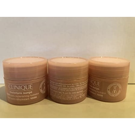 Lot of 3 Clinique Moisture Surge 100-Hour Auto-Replenishing Hydrator, 0.5 ounces each