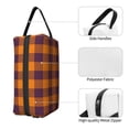 thumbnail image 3 of Goofa Fall Buffalo Plaid Printed Toiletry Bag with Handle,Large Capacity Travel Makeup Cosmetic Bag for Women, Carry on Airport Airline Compliant Bag, 3 of 9