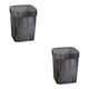 thumbnail image 1 of Bewildely Retro Trash Can Plastic Square for Room Bedroom Living Con círculo de presión 2piezas, 1 of 4