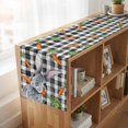 thumbnail image 6 of Table Runners 120 Inches Long Dress Scarves, Grey Bunny Easter Farmhouse Coffee/Dining/Kitchen Table Runner for Living Room, Rabbits Spring Botanical Black White Plaid 13x120 Inch, 6 of 9
