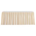 thumbnail image 1 of Faldón de mesa de 1,8 m para mesas rectangulares, mantel plisado resistente a las arrugas, mantel reutilizable con volantes., 1 of 8