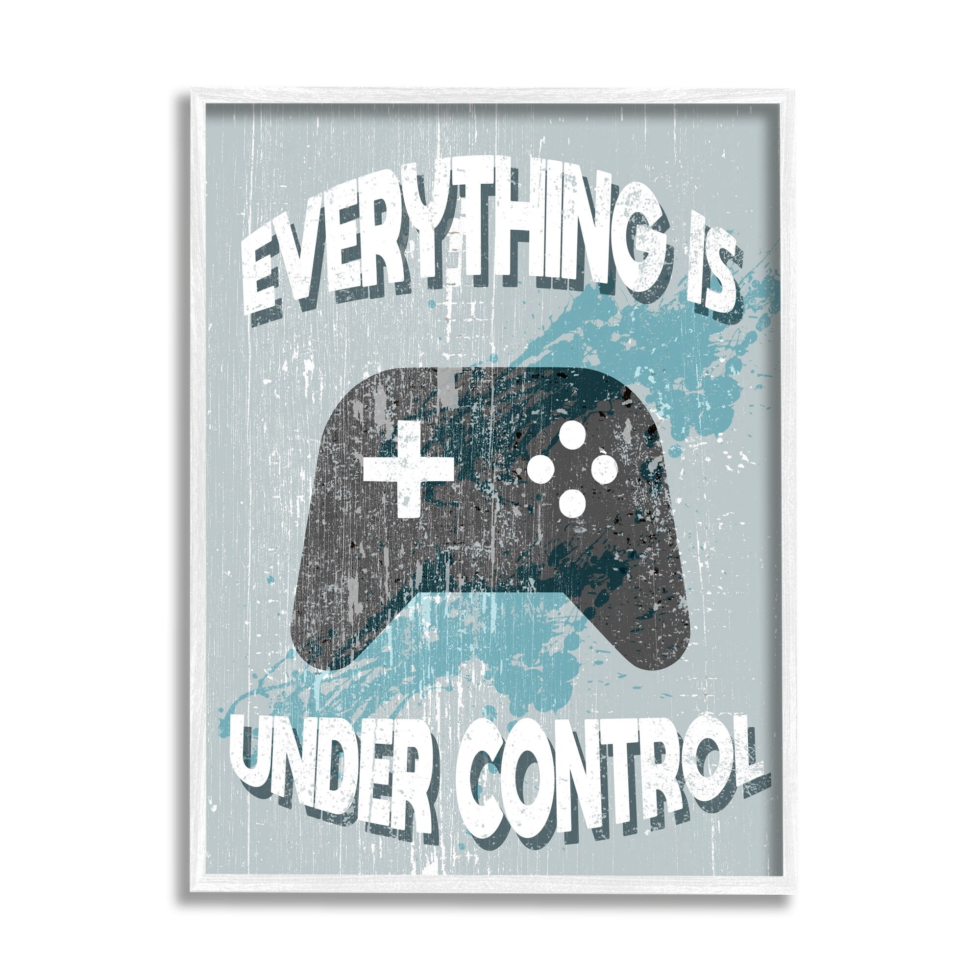 Stupell Industries Everything Is Under Control Phrase Rustic Video Games, 24 x 30, Design by Daphne Polselli