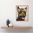 thumbnail image 2 of German Shepherd Dog Wearing Ski Helmet and Goggles Art Print Framed Poster Wall Decor 12x16 inch, 2 of 5