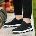 thumbnail image 5 of Wotryit Mens Shoes Men Shoes Flat Soled Casual Shoes Breathable Hollow Mesh Shoes Slip On Soft Soled Casual Shoes,Running Shoes for Men,Shoes for Men(Color:Black,Size:8), 5 of 6
