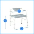 thumbnail image 2 of Medline Bariatric Drop-Arm Commode, Heavy Duty Steel Toilet Chair, 1,000 lb. Weight Capacity, 2 of 7