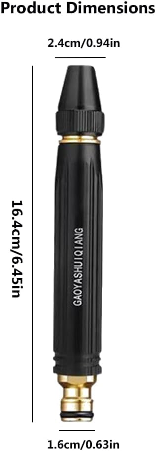 Adjustable High-Pressure Water Spray Nozzle for Car Washing & Garden Watering, Multifunctional Hose Sprayer Gun (3 pcs)