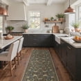 thumbnail image 3 of GENIMO 8'x10' Area Rug for Living Room, Large Machine Washable Non Slip Low Pile Rug for Bedroom Dining Room, Soft Artistic, Dusty Green, 3 of 7