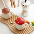 thumbnail image 4 of Mushroom Mug with Lid Coffee Mug Cute Mushroom Tea Cups 201-300ml, 4 of 4