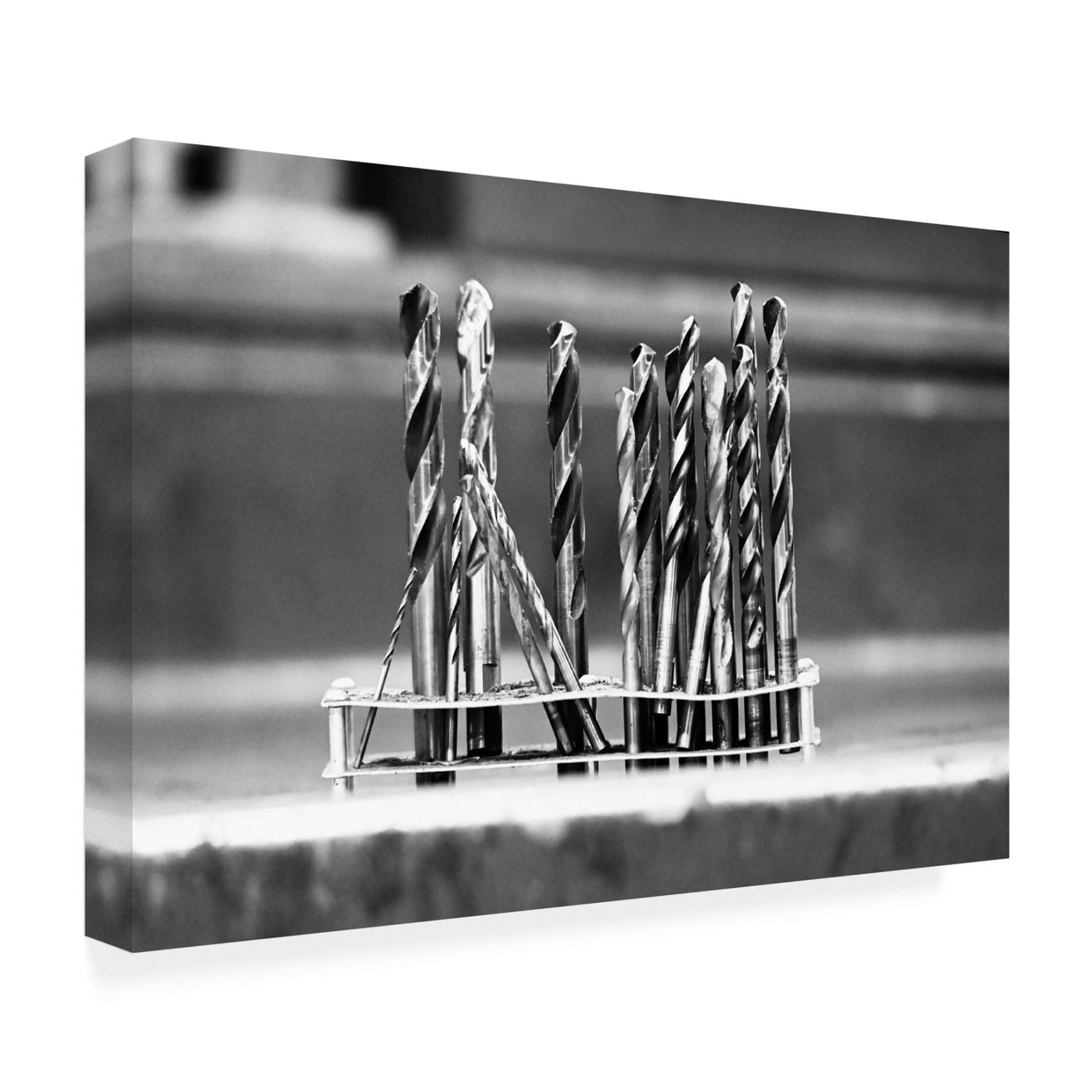 Canvas Wall Art - Clive Branson 'A Set Of Drills' Wall Art for Living Room, Bedroom, or Office Décor by Trademark Fine Art - 32 x 22 Inches