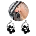 thumbnail image 2 of Nuevos pendientes circulares con hebilla de hueso de oreja para mujeres y niñas, regalos para bodas, compromisos y fiestas, 2 of 5