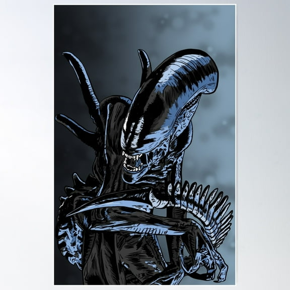 Xenomorph Poster Wall Art, Modern Wall Decor For Living Room Bedroom, 24x36 UNFRAMED