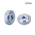 thumbnail image 2 of Knurled Thumb Nuts, M5 Female Threaded Thin Type, Blue Zinc Plating 10 Pcs, 2 of 5