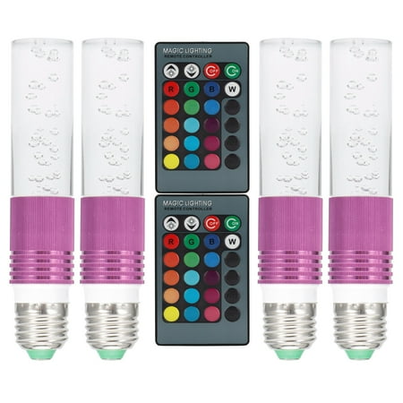 

LED Light Bulb With Remote Control With 16 Kinds Of Changing Color AC85-265V RGB Bulb For Bedroom Bar Holiday Party Hotel Office Living Room Purple