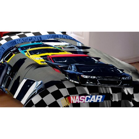 Nascar Twin Comforter Race Car Bump Drafting Bedding ...