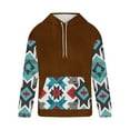 thumbnail image 3 of Sudadera con capucha para hombre, moderna, con cordón ajustable y bolsillo, estampada, deportiva y de ocio, sudadera con capucha, blusa de poliéster para hombre, 3 of 4