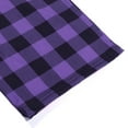 thumbnail image 5 of Luwomo Pants for Mens Home Plaid Business Fashion Long Wide Leg Elastic Waist Loose Sleepwear Trousers Purple,M, 5 of 7