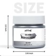 thumbnail image 3 of Pintura acrílica ARTME Metallic Silver 100 ml para arte y manualidades, 3 of 7
