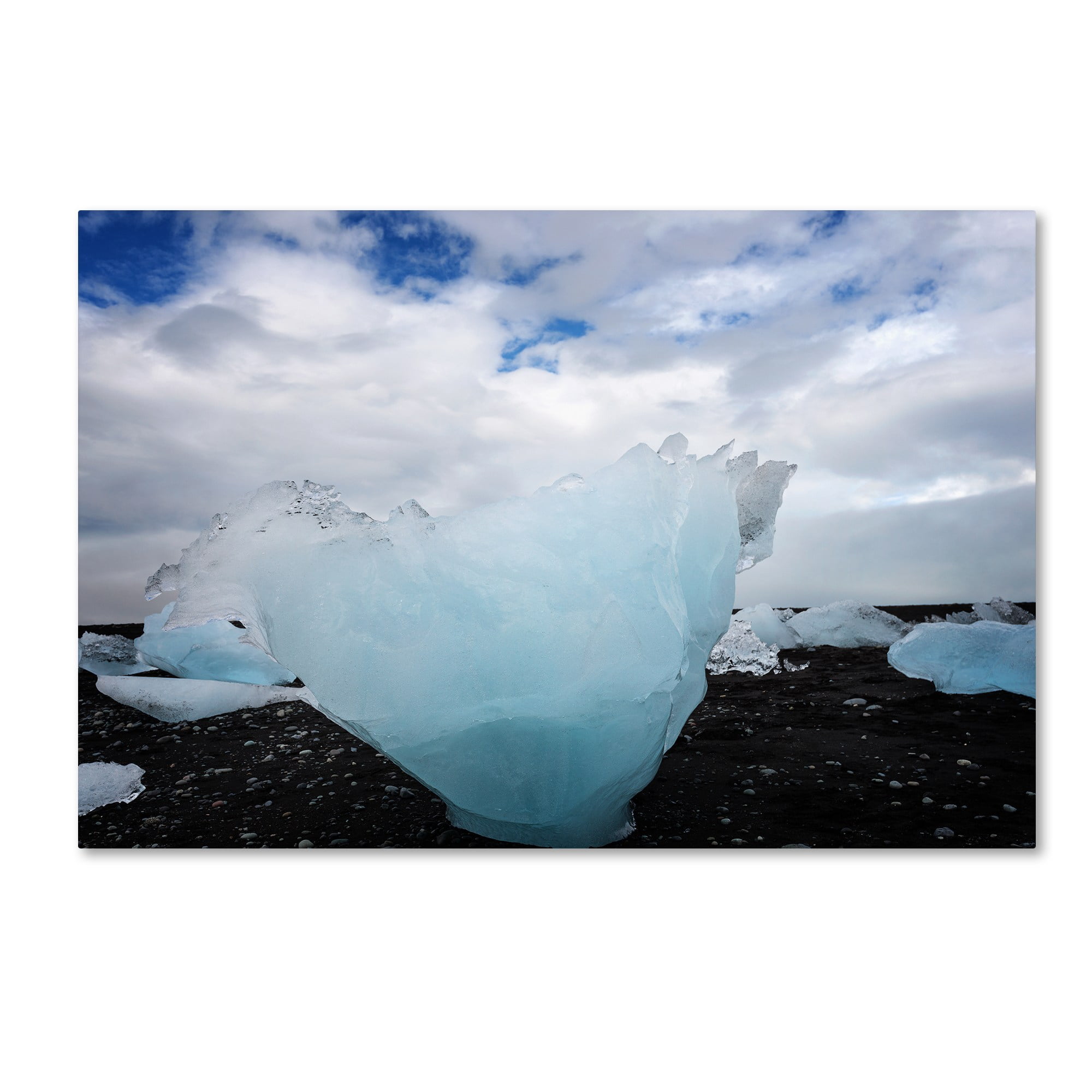Ice on the Beach' Canvas Art by Philippe Sainte-Laudy