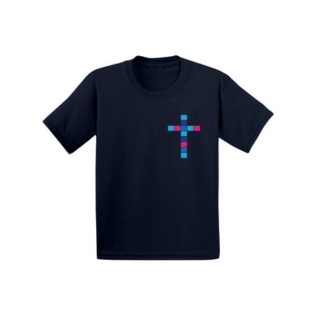 

Awkward Styles Pink and Blue Cross Toddler Shirt Jesus Shirt for Kids Shirt for Boys Christian Shirts for Girls Jesus T-Shirt for Children Christian Gifts Christ Clothes Cross T-Shirt for Toddlers