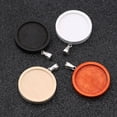 thumbnail image 4 of WASHWEPE 10pcs Jewelry Making Tray Wood Round Dark Red for Crafting Projects Friends Family Lovers Self, 4 of 8