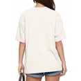 thumbnail image 3 of MOYIKO T Shirts Short Sleeve V Neck Tees for Women Fashion Trendy Tops Casual Summer Clothes, 3 of 7